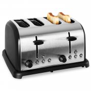 Klarstein TK-BT-211-B &bull; Toaster &bull; 4-Scheiben-Toaster &bull; Vierschlitz-Toaster &bull; Edelstahl