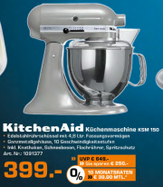 K&uuml;chenmaschine - KITCHENAID KSM150 Artisan, Fb. Metall