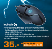 Gaming Maus - LOGITECH G402, Fb. Schwarz