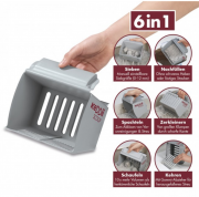 H&ouml;hle der L&ouml;wen! 2 x KeDDii Scoop Reinigungsschaufel 6in1 in Grau nur 18,94 Euro inkl. Versand