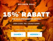 15% Rabatt auf alle reduzierten Artikel bei Planet Sports