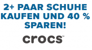 2 Paar Schuhe von Crocs kaufen und 40% sparen, versandkostenfrei!