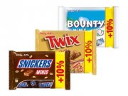 Snickers/Twix/Bounty/ Mars/Milky Way Minis +10 % mehr bei Lidl f&uuml;r 1,99&euro; anstatt 2,99&euro;
