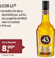 Licor 43 bei Aldi