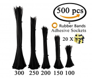 Hankering Kabelbinder Set 300mm/ 250mm/ 200mm/ 150mm/ 100mm (je 100 St&uuml;ck) nur 9,99 Euro 