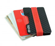 TIDY-ID // Carbon Kreditkartenetui und Geldklammer (Rotes + Schwarzes Band) bei Amazon nur 16,95 &euro;