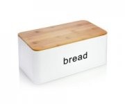 Brotkasten aus Metall mit Bambusdeckel bei Bluespoon f&uuml;r 16,99&euro;