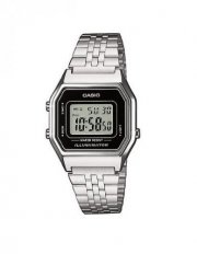 Casio Collection Damenuhr Digital mit Edelstahlarmband