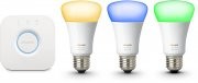Philips Hue White & Color Ambiance E27 LED Lampe Starter Set, drei Lampen 3. Generation 
