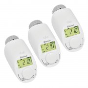 Eqiva BLE Smart 3er Set Elektronik-Heizk&ouml;rper-Thermostat mit Appsteuerung