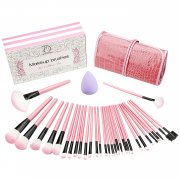 Make up Pinsel set 32+1 - teiliges Schmink Pinselset mit Etui