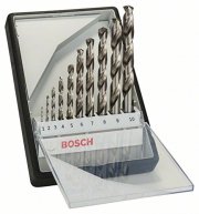 Bosch Pro 10tlg. Metallbohrer-Set HSS-G geschliffen Robust Line
