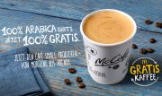 1 gratis Kaffee small bei McDonald's 