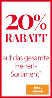 20% auf das gesamte Herrensortiment bei NKD