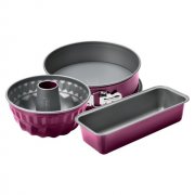 K&ouml;nigskuche - KAISER Berry Color Back-Set 3-teilig Raspberry Backformen Springform