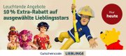 10% extra Rabatt auf ausgew&auml;hlte Lieblingsstars bei Mytoys