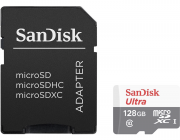 SanDisk Ultra 128 GB microSDXC UHS-I microSD Speicherkarte Class 10 SD Adapter