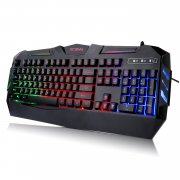40 % OFF Gro&szlig;er Rabatt f&uuml;r TECBEAN Rainbow LED Backlit Wired Office Gaming Keyboard