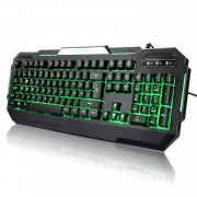 40 % OFF f&uuml;r TEC.BEAN 7 Farben Beleuchtete Spiel USB Verdrahtet Schwarz Gaming Tastatur
