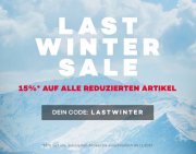 Last Wintersale bei Planet Sports 15% auf alle reduzierten Artikel