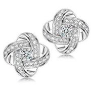 NINASUN "Seide der Liebe" 925 Sterling Silber Damen Ohrringe bei Amazon f&uuml;r 9,99&euro;
