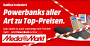 Hochwertige Powerbanks bei Media Markt zu Top-Preisen schon ab 14,98 Euro abgreifen