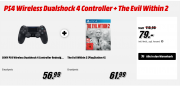 PS4 Wireless Dualshock 4 Controller + The Evil Within 2 schlappe 79 &euro; statt 97 &euro;