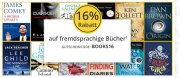 16% auf fremdsprachige B&uuml;cher bei Hugendubel.de vom 20.4.-6.5.18