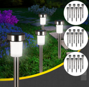 16 LED Solarleuchten aus Edelstahl jetzt bei eBay f&uuml;r nur 14,95 Euro inkl. Versand