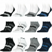 16 Paar PUMA Footies, Sneaker oder Quarter Socken f&uuml;r Damen und Herren