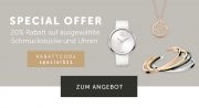 20% Rabatt auf ausgew&auml;hlte Schmuckhighlights z.b. von Calvin Klein bei Christ 