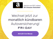 Jetzt zur Friday Autoversicherung wechseln und 30-Euro-Amazon-Gutschein erhalten