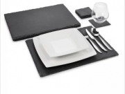 8-teiliges S&auml;nger Schieferplatten Set Dinner f&uuml;r nur 19,99 &euro; statt 28,99&euro; inkl. Versand