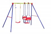 HUDORA Schaukel-Gestell HD 700, metall mit Kinder-Schaukel & Gondel-Doppelschaukel 