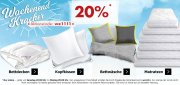  -20% Rabatt auf Bettwaren bei Karstadt