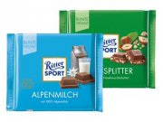 Ritter Sport Schokolade 100g versch.Sorten bei Lidl f&uuml;r 0.65&euro; anstatt 1,09&euro;
