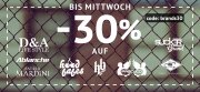 30% Rabatt auf diverse Marken bei Hoodboyz 