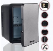 DMS&reg; Mini K&uuml;hlschrank Minibar K&uuml;hlbox Thermobox K&uuml;hltruhe 12/230V Edelstahl 4L