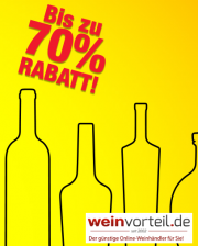 Bis zu 70% Rabatt auf exklusive Wein bei Weinvorteil.de, Weine schon ab 2,69 Euro!