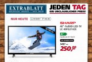 Sharp Full HD 40 Zoll Triple Tuner bei Real f&uuml;r 250&euro; anstatt 312&euro;