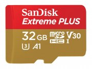 SanDisk Extreme PLUS microSDXC, 32 GB Speicherkarte, inklusive SD Adapter