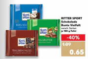 Ritter Sport Bunte Vielfalt f&uuml;r 0,65&euro; ab 32.11