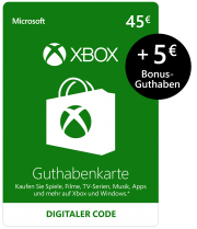Xbox Live - 45 EUR Guthaben + 5 EUR GRATIS [Xbox Live Online Code] 