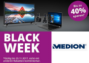 Auf zur Black Week bei Medion und bis zu 40 % auf ausgew&auml;hlte Artikel sparen