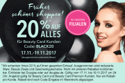 Bei Douglas gibt es 20% Rabatt f&uuml;r Beauty Card Inhaber 