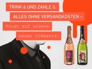Cremant 6 zum Preis von 5 inkl.Versandkosten bei Weinladen.de f&uuml;r 74,50&euro; anstatt 89,40&euro;