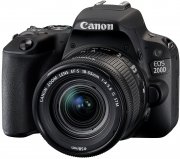 Canon EOS 200D Digitale Spiegelreflexkamera 24,2 Megapixel, (3 Zoll) , WLAN mit NFC, Full-HD