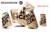 Bei Reishunger mit Gutscheincode 20 % Rabatt auf das gesamte Sortiment + Gratis Zugaben