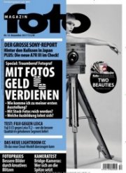 12 Ausgaben vom foto Magazin f&uuml;r 73,20&euro; + 65&euro; Gutschein