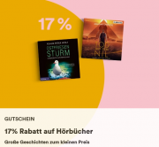 17% Rabatt auf alle H&ouml;rb&uuml;cher & H&ouml;rbuch-Downloads bei Thalia